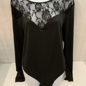 Shein curve long sleeve onesie.